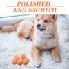 Happyyami 5-Piece Squeaky Rubber Egg Toy Set for Dogs view 3