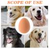 Happyyami 5-Piece Squeaky Rubber Egg Toy Set for Dogs view 4