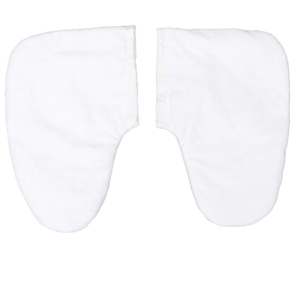 Paraffin Wax Hand Glove Set with Cotton Foot Covers, White