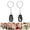 Happyyami 2-Piece Pet Ash Urn Keychain Set, Stainless Steel, Black view 3