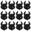 Supvox 12 Black ABS Suction Cup Clips for Aquariums view 1