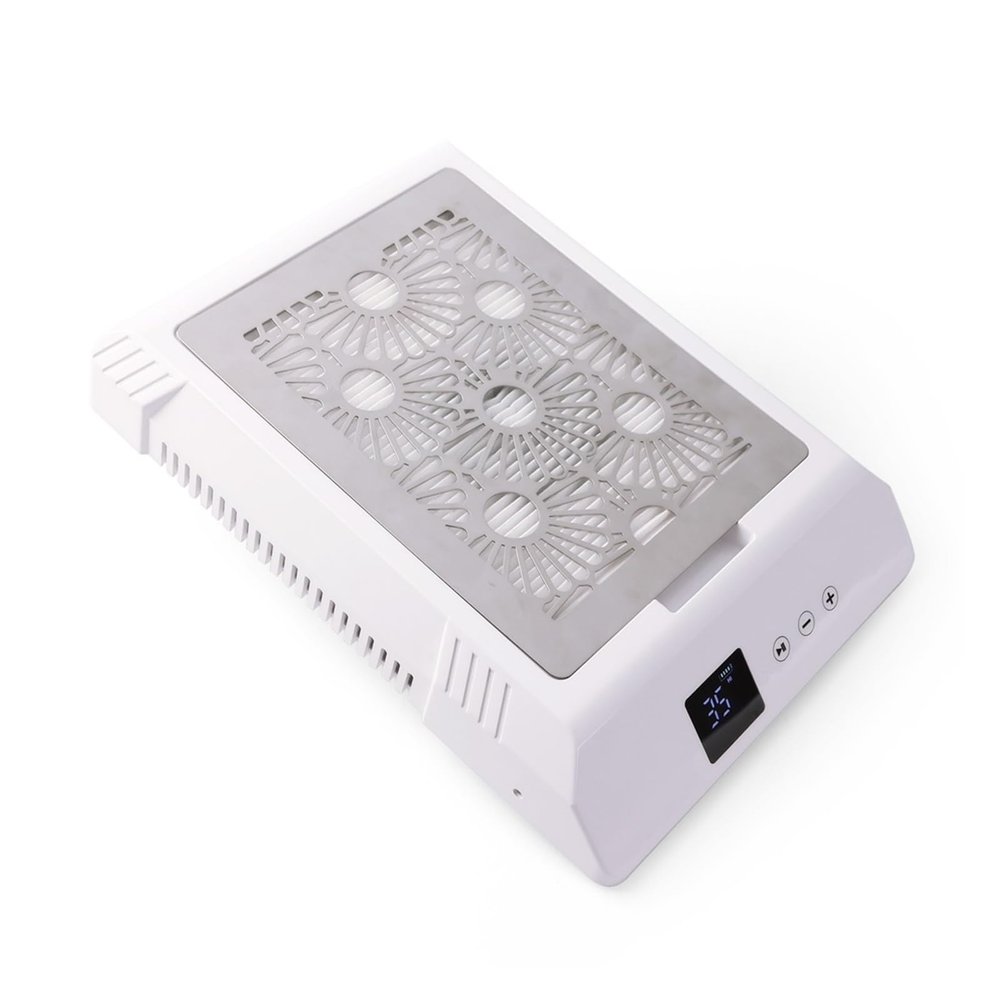 EDEDE Cordless 85 W Nail Dust Collector, 3,500 RPM, White