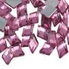 100 10 x 7 mm Purple Amethyst Flat-Back Acrylic Rhinestones view 1