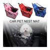 MNEVZX Dog Car Seat Cover, Folding Hammock, Blue view 3