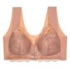 Women's Front-Closure Lace Bustier, Wire-Free Push-Up Soft Bra view 3