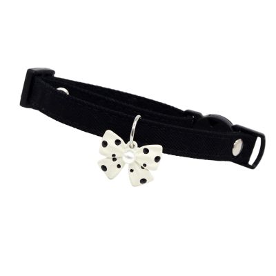 Dog Collar with Soft Bow Tie