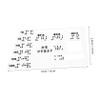 Hoement Acrylic Braille Currency Identification Card for Blind People view 2