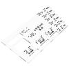 Acrylic Braille Aid Card for Currency Identification and Signatures view 1