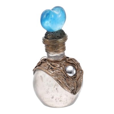 FUNOMOCYA Resin Mermaid Perfume Bottle, Glossy Tabletop Decor Figurine for Bedroom and Living Room, 1 Piece