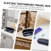 ORFOFE 2-Pack Travel Cases for Electric Toothbrushes, PP, Black view 3