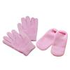 2 Pairs Moisturizing Gel Gloves, Cotton and Gel, Pink view 1