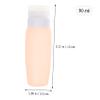 3-Pack 90 mL Silicone Travel Bottles for Toiletries and Shampoo view 2