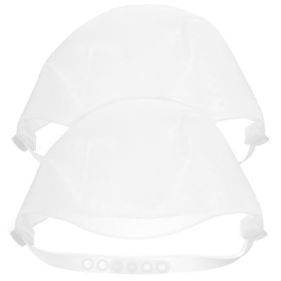Silicone Hair Highlighting Caps, 2-Pack with Drawstrings, Pink