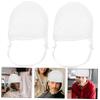 Silicone Hair Highlighting Caps, 2-Pack with Drawstrings, Pink view 3