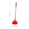 Cabilock Toilet Plunger with Plastic Holder, Comfortable Handle, Easy to Use, for Hotels and Homes, Random Color view 2