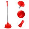 Cabilock Toilet Plunger with Plastic Holder, Comfortable Handle, Easy to Use, for Hotels and Homes, Random Color view 3