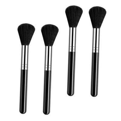 4-Piece Black Acrylic Nail Powder Applicators for Manicure