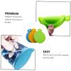 VILLFUL 3-Piece Silicone Pet Food Can Lids, Airtight Covers, Orange, Blue and Green view 4