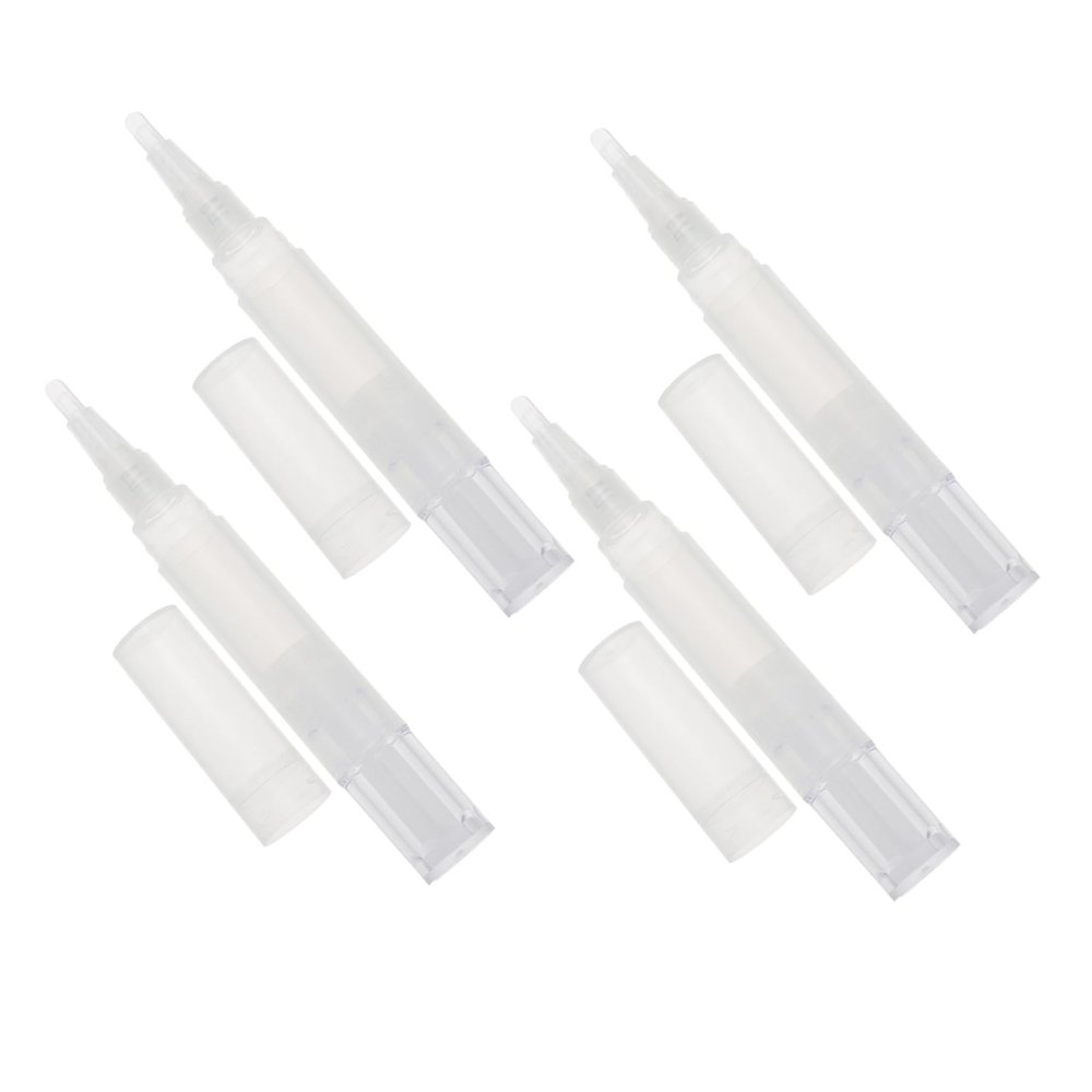 Empty 4 ml Cosmetic Pens, 4-Pack, Refillable ABS Pens for Eyelashes
