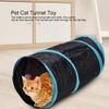 Polyester Cat Tunnel Toy with Crinkle Paper and Rattle Ball view 2