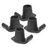 Happyyami 4-Piece Non-Slip Plastic Walker Glides for Rollators, Wear-Resistant Replacement Ski Pads for Greater Stability and Balance view 1