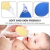 ibasenice 4-Pack Manual Nasal Aspirators for Newborns, PVC, Blue/Beige view 3