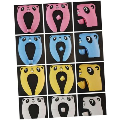 Foldable Children's Toilet Trainer Ring, ABS, Yellow