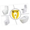 Foldable Children's Toilet Trainer Ring, ABS, Yellow view 2