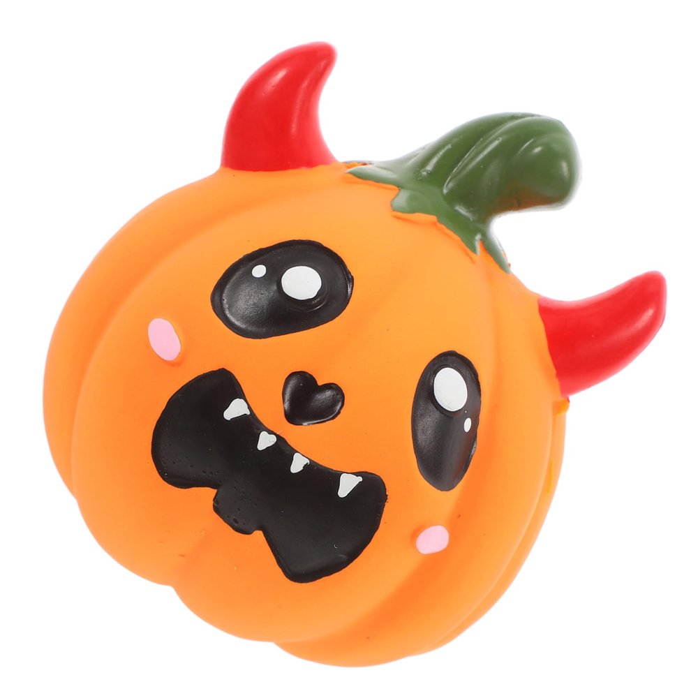 Sosoport Latex Pumpkin-Shaped Squeaky Toy for Dogs and Puppies