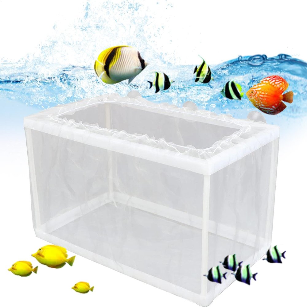 Fish Breeding Box Hutch Aquarium Fry Net Reproduction Box