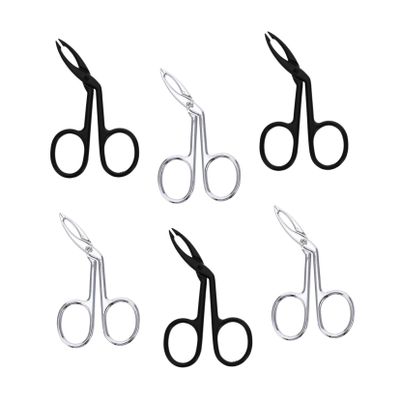 VINTORKY Stainless Steel Eyebrow and Facial Hair Tweezers, 6-Pack
