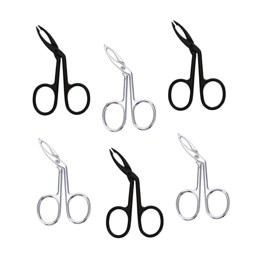 VINTORKY Stainless Steel Eyebrow and Facial Hair Tweezers, 6-Pack