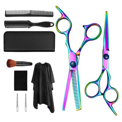 Hairdressing Scissors Set, 1 Set, Stainless Steel and Plastic