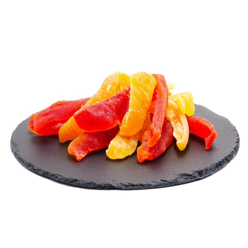 Dried and Candied Papaya and Melon Strips, 250 g