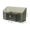 Green Cosmetic Storage Box with Drawer, PS/ABS, Multiple Pieces view 2