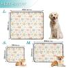 Washable, Non-Slip Dog Pee Pads for Outdoors, 24 x 36 in + 36 x 42 in, Cute Animal Faces, 2-Pack view 2