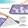 Washable Non-Slip Dog Mats for Cars and Airplanes, 24 x 36 in + 36 x 42 in, Burmese Cats, Purple, 2-Pack view 3