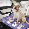 Washable Non-Slip Dog Mats for Cars and Airplanes, 24 x 36 in + 36 x 42 in, Burmese Cats, Purple, 2-Pack view 4