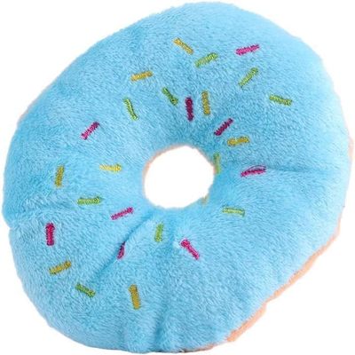 Clockjuan Blue Donut Plush Toy