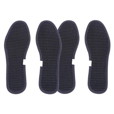 Black Bamboo Charcoal Insoles, 2 Pairs, Size 37