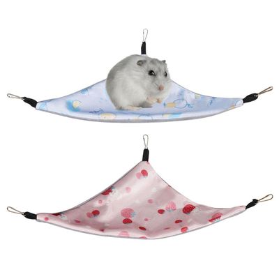 DONGKER Guinea Pig Hammock, 2 Pack Double-Sided Rat Summer Hammock