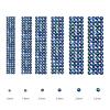 3,456 Dark Green Flat-Back Rhinestones for Nail Art, 6 Sizes view 3