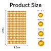 4 Sheets Gold Rhinestones, 3/4/5/6 mm, Self-Adhesive DIY Gems view 2