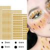 4 Sheets Gold Rhinestones, 3/4/5/6 mm, Self-Adhesive DIY Gems view 4