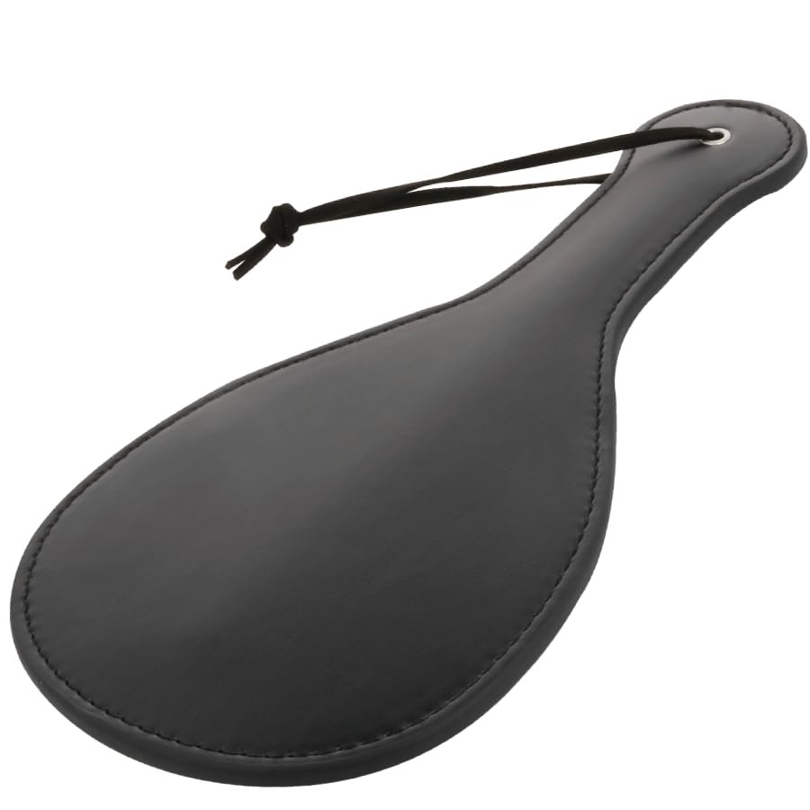 Round Black BDSM Fetish Spanking Paddle with Spikes