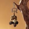 Poupangke Hanging Pine Cone Bird Chew Toy for Small and Medium Birds view 3