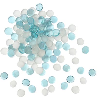 Glass Pebbles, Aqua Mix, 20 mm, 500 g