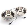 Toddmomy Food Bowl for Dogs and Cats with Non-Slip Base, Double Food and Water Bowl for Small Animals, Durable and Easy to Clean view 1