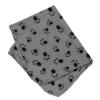 Kisangel Double-Sided Pet Blanket 60x70cm Gray with Paw Print view 1