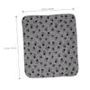Kisangel Double-Sided Pet Blanket 60x70cm Gray with Paw Print view 4